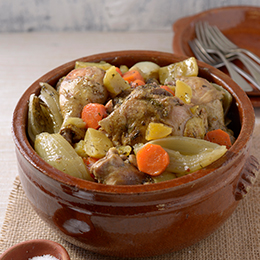 Chicken Casserole with Vegetables and Fresh Herbs