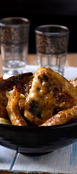Crispy baked lemon and herbs Chicken wings