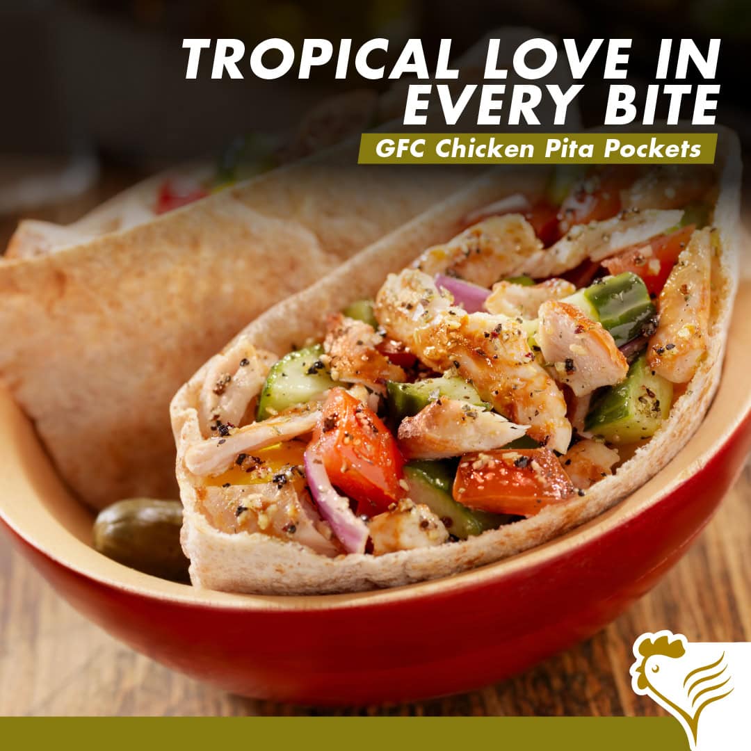 Tropical Chicken Pitas