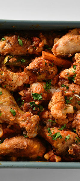 Drumsticks, Samp and Bean Casserole